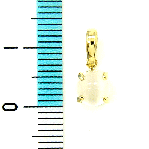 アーアゼロワン JEWELRYのK18 ムーンストーン6mm カボション ペンダントヘッド｜アングル2