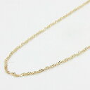 ネックレス18金ゴールド 長さ40センチ スクリューチェーン ネックレス 幅0.6mm 18金 金 アクセサリー 18K GOLD ジュエリー アイテム レディ...