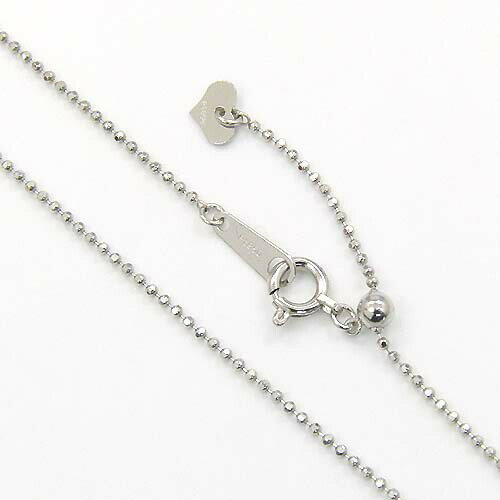 Ball Chain - プラチナ850　カットボールチェーン　1ミリ　Pt850　(幅1.0mm・長さ45cm/長さ調整可能)送料無料
