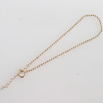 Gold - 18金ゴールド（K18）カットボールシースルーチェーンブレスレット（幅1.5mm・長さ20cm）