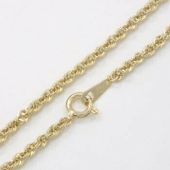 18金ゴールド(K18)ロープチェーン(幅2mm長さ60cm)一週間前後 金 18金 ゴールドネックレス 18K ネックレス シンプル ペンダント 女性 男性 ...