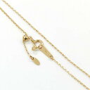 18金ピンクゴールド ネックレス ロングベネチェーン(幅0.6mm・長さ45cm/オーバルチャーム 長さ調整可能式) 送料無料