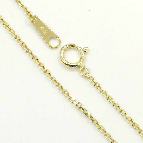 White Gold - 最短翌日 クーポンで大割引　18金ゴールド（K18） 角小豆チェーン ブレスレット(幅1.38mm/長さ19cm）送料無料