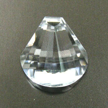 最短翌日 クーポンで大割引 作品　扇　水晶35ct送料無料　即納品(4日前後発送可能)