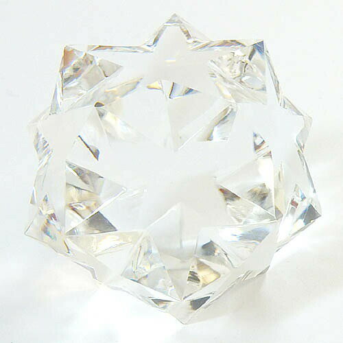 クリスタル　作品　星形十二面体　マカバ　水晶 (約60g)