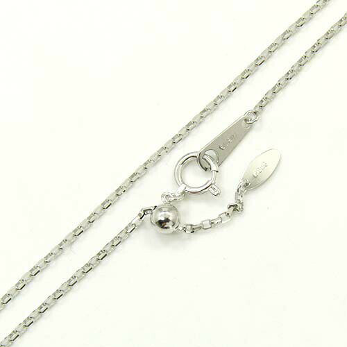 新型 鏡8面 小豆 デザインチェーン(幅1.3mm・長さ45cm/長さ調整可能)18金ゴールド/18金ホワイトゴール..