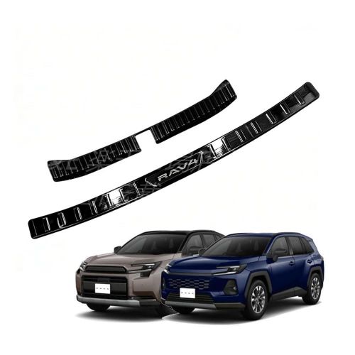【プレミアムステンレススチール、耐久性と堅牢性】FOR 新型 RAV4 XA60 6代目 60系（2025年12月~現行）厳選された厚手のステンレススチールを使用し、優れた耐錆性と耐変形性を誇ります。日常的な傷や風化にも強く、長期間使用しても輝きを保ち、長寿命を実現します。【保護と装飾を一体化、スタイリッシュで実用的】ドアシルストリップ/ウェルカムペダルは、車の乗り降りの際に靴跡や傷を効果的に防ぎます。トランクプロテクターは荷物の積み下ろし時の衝撃を吸収し、塗装の損傷を防ぎます。メタリック仕上げはインテリアの高級感を高め、車全体の洗練度を高めます。【車種に合わせてカスタムメイド、完璧なフィット感】オリジナルの車の寸法に合わせて精密に成形され、エッジはボディにぴったりとフィットします。車両のオリジナルラインを崩すことなく、シームレスで安全な取り付けを実現し、優れた互換性を提供します。【ドリル不要の粘着剤で取り付け、時間と労力を節約】強力で跡が残らない両面テープを採用。専門工具やドリルは不要です。車体の指定箇所をきれいに拭き取り、粘着剤を直接位置合わせするだけです。初心者でも簡単に、元の塗装を傷つけることなく改造を完了できます。【完璧なカバー範囲、ワンストップ保護】シルストリップ + ウェルカムペダル + トランクパネルのコンボセット：車内の頻繁に損傷する部分を一度にカバーし、別途購入する必要がなく、愛車を全面的に保護します。