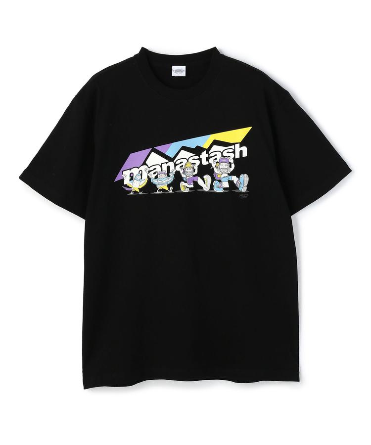 ☆SALE｜MANASTASH/マナスタッシュBENLAMB SCHEME LOGO TEE/ロゴTシャツ※セール品につき交換 返品不可 トップス 半袖 M~2XL シンプル ホワイト ブラック イエロー カラバリ