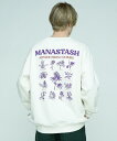 MANASTASH/マナスタッシュCASCADE SWEATSHIRTS AFN カスケードスウェットシャツホワイト ナチュラル ネイビー バーガンディー シンプル バックプリント 新作 23fw aw 秋冬 M~2XL 大きいサイズ