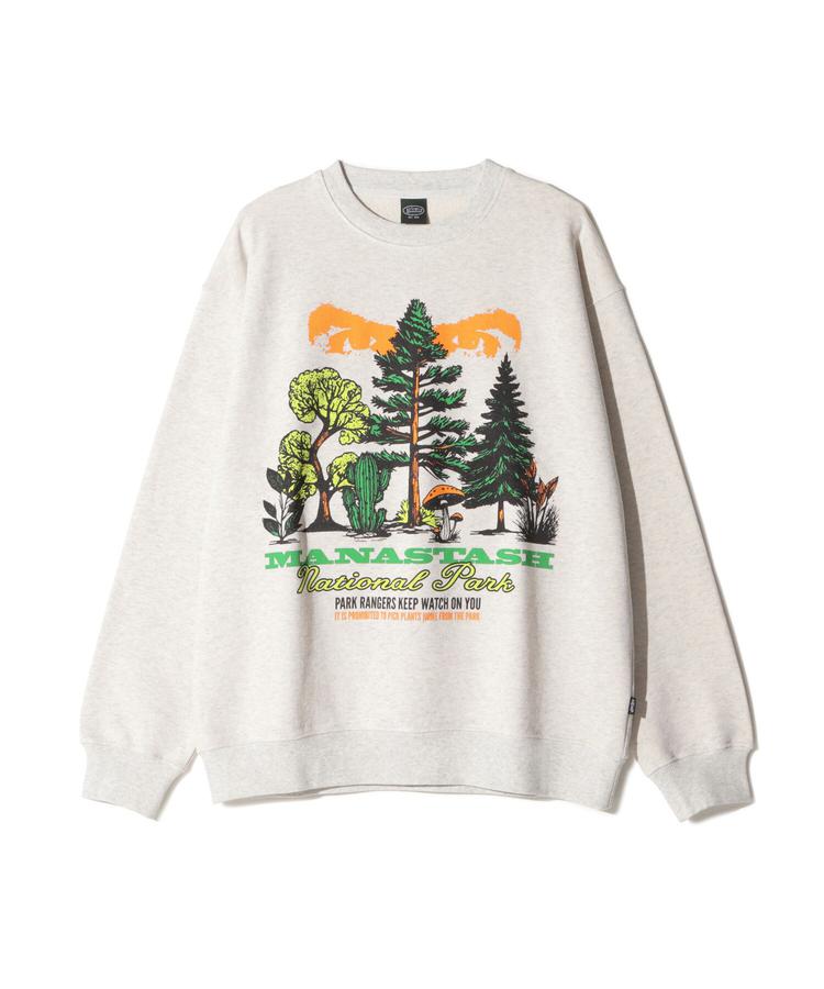 乐天商城 - 【MANASTASH】MANASTASH/マナスタッシュ/CASCADE SWEATSHIRTS NATIONAL PARK