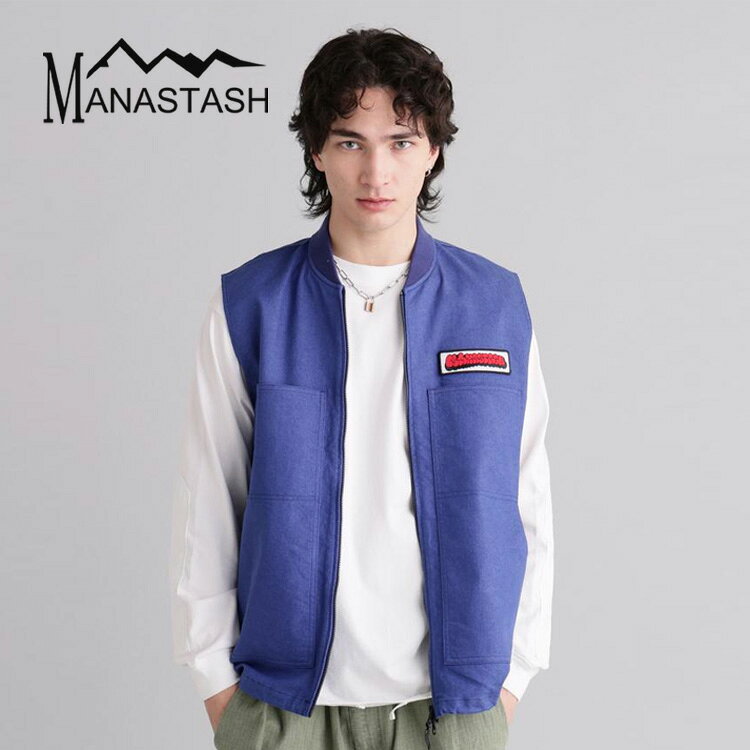 MANASTASH/マナスタッシュ/PATCHED LOGO WORK VEST