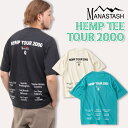 楽天MANASTASH☆タイムセール｜【MANASTASH】MANASTASH/マナスタッシュHEMP TEE TOUR 2000/ヘンプツアーTシャツ新作 23ss 春夏 夏コーデ オールシーズン ホワイト ブラック エメラルドグリーン M~2XL 大きいサイズ 定番アイテム 人気商品