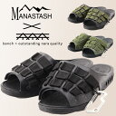 ☆タイムセール｜【送料無料】【MANASTASH】BENCH×MANASTASH/ベンチ×マナスタッシュBENSAN PARK SANDAL/ベンサン パークサンダルシューズ フットウェア 人気ブランド コラボ トレンド ブラック オリーブ シンプル 新作 23ss 春夏 夏コーデ