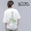 MANASTASH/マナスタッシュ/CiTee HOTEL/シティー ホテルトップス Tシャツ 半袖 カットソー Tee バックプリント カワイイ ホワイト ブラック ブルー S～XL 新作 24ss 春夏 カワイイ