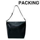 【MANASTASH】PACKING/パッキング/LEATHER MESSENGER/レザーメッセンジャー/PA-043ショルダーバッグ ブラック 無地 シンプ...