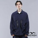 MANASTASH/マナスタッシュ/EXTRA MILE CARGO POCKET SHIRTS/エクストラマイル カーゴポケットシャツトップス ナイロンシャツ シャリ感 ブラック グレー ネイビー M~2XL 新作 24ss 春夏 シンプル 機能性 高機能 ディティール カワイイ ゴープコア