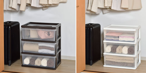 シーズワイドチェスト3段 新生活 衣類収納 衣替え 季節 服 整理整頓 きれい スッキリ クローゼット 押入れ 子供部屋 リビング ワイド 一人暮らし 単身赴任