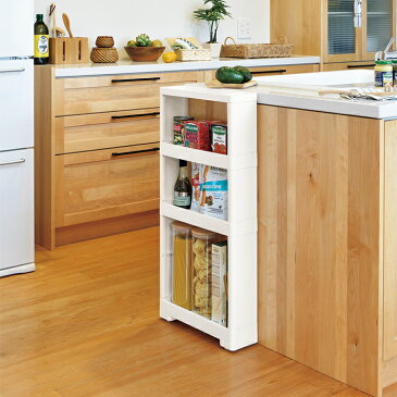 すき間収納 キッチン 12cm すき間 収納 マルチ スリムストッカー ストッカー キッチンラック キッチンストッカー ワゴン ラック 隙間 収納 サニタリー 洗面所収納 送料無料 JEJアステージ