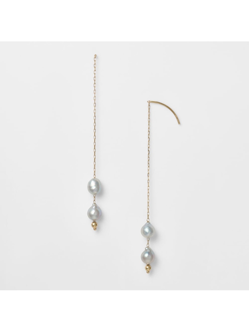 K10パールピアス agete アガット アクセサリー・腕時計 ピアス【送料無料】[Rakuten Fashion]
