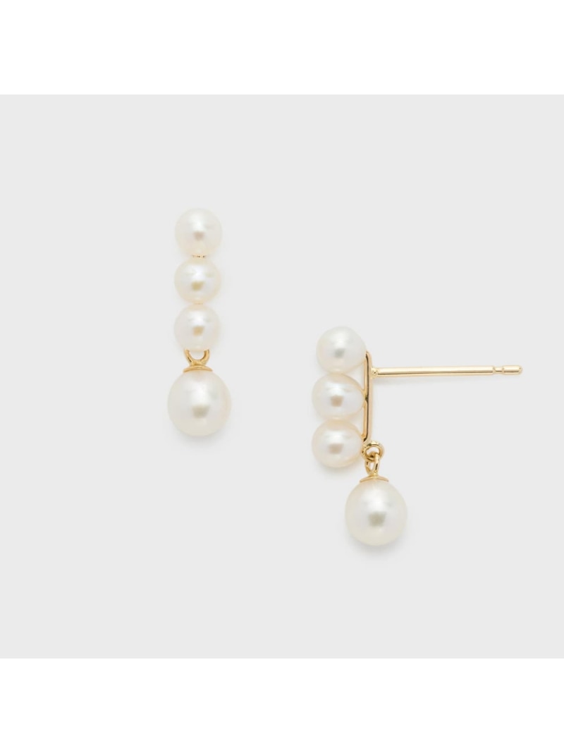 【SALE／10%OFF】K10パールピアス NOJESS ノジェス アクセサリー・腕時計 ピアス ホワイト【RBA_E】【送料無料】[Rakuten Fashion]のサムネイル