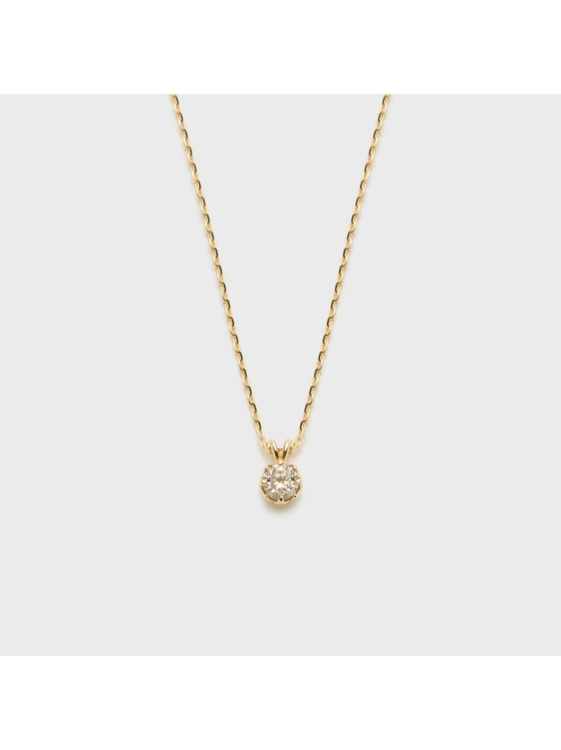 K10ダイヤモンドネックレス(0.1ct) NOJESS ノジェス アクセサリー・腕時計 ネックレス【送料無料】[Rakuten Fashion]