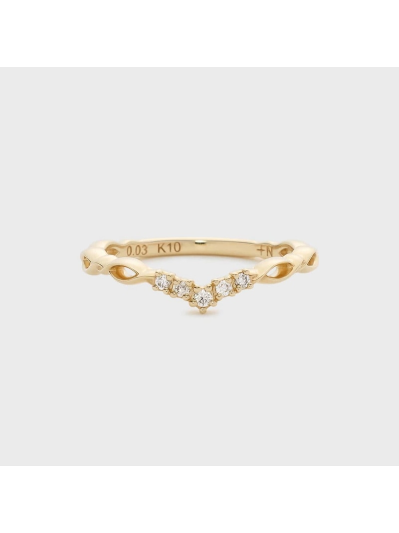 乐天商城 - 【Pocket Ring】K10ダイヤモンドピンキーリング NOJESS ノジェス アクセサリー・腕時計 リング・指輪【送料無料】[Rakuten Fashion]