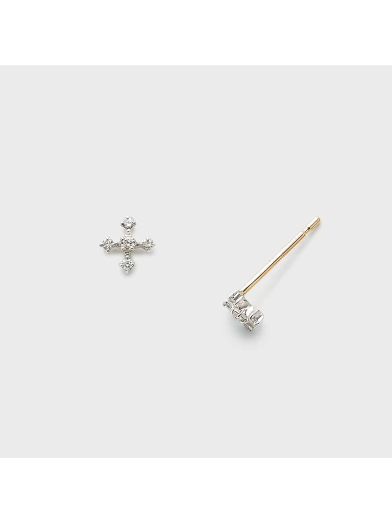 シルバー/K10ダイヤモンドピアス NOJESS ノジェス アクセサリー・腕時計 ピアス シルバー