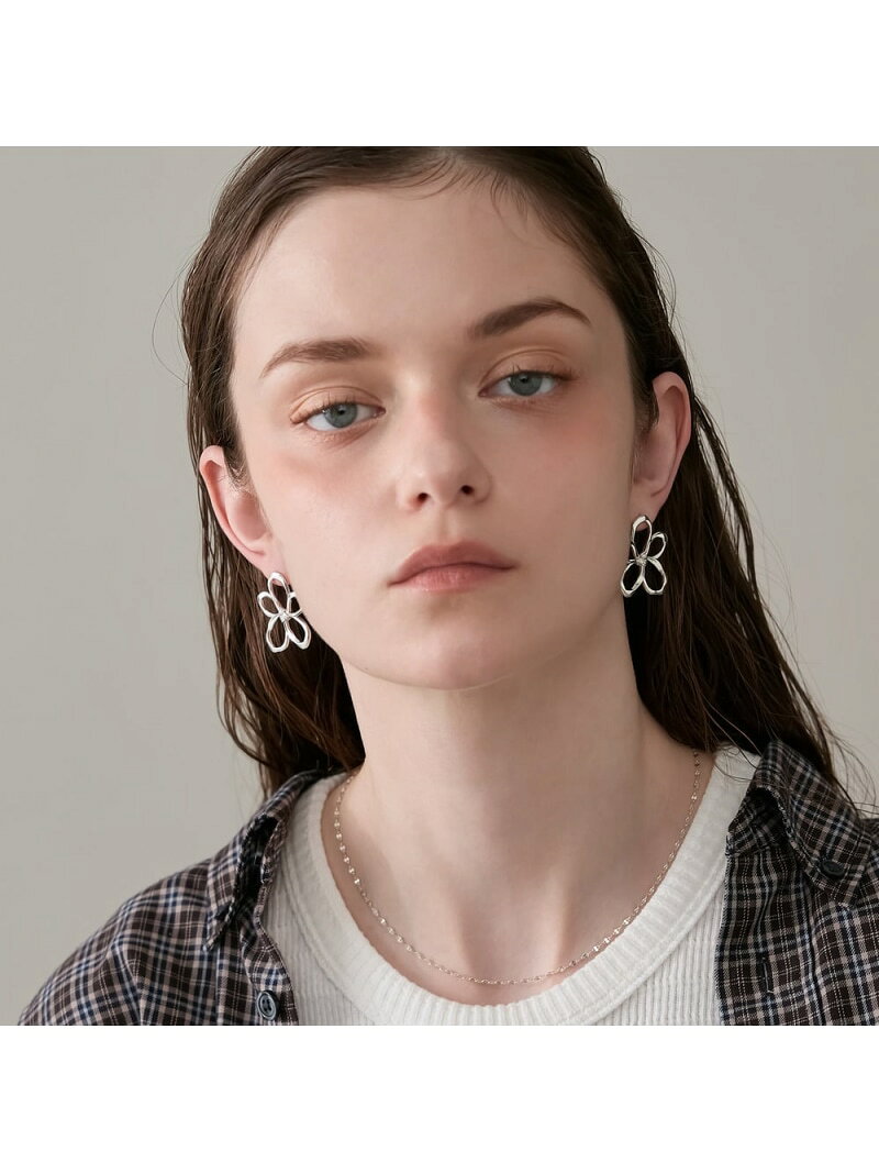 シルバーフラワーピアス NOJESS ノジェス アクセサリー・腕時計 ピアス シルバー【送料無料】[Rakuten Fashion]