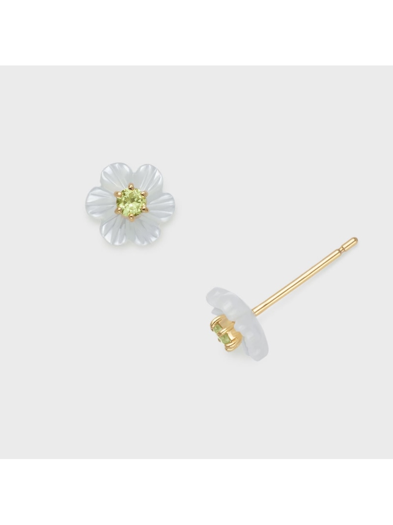 乐天商城 - 【SALE／10%OFF】ゴールドシェルピアス NOJESS ノジェス アクセサリー・腕時計 ピアス ホワイト【RBA_E】【送料無料】[Rakuten Fashion]