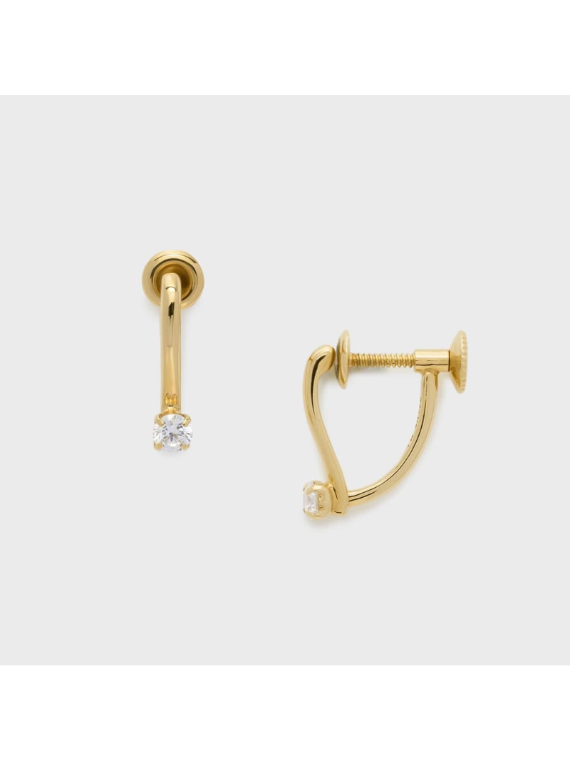 ゴールドキュービックジルコニアイヤリング NOJESS ノジェス アクセサリー・腕時計 イヤリング・イヤーカフ【送料無料】[Rakuten Fashion]