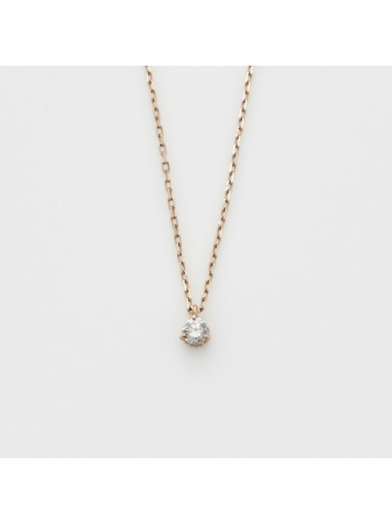 アガット ネックレス（レディース） 【SALE／10%OFF】＜WEB限定＞K18ダイヤモンドネックレス(0.05ct) agete アガット アクセサリー・腕時計 チョーカー ホワイト【RBA_E】【送料無料】[Rakuten Fashion]