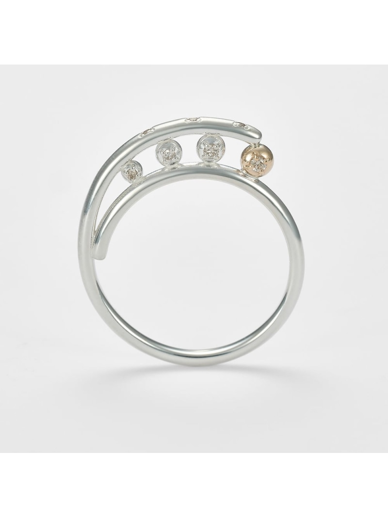 シルバー/K5ダイヤモンドリングa...