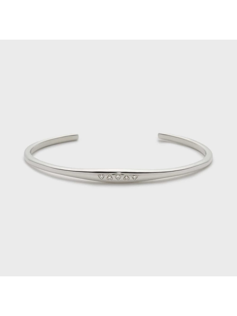 シルバーダイヤモンドバングル NOJESS ノジェス アクセサリー・腕時計 ブレスレット・バングル シルバー【送料無料】[Rakuten Fashion]