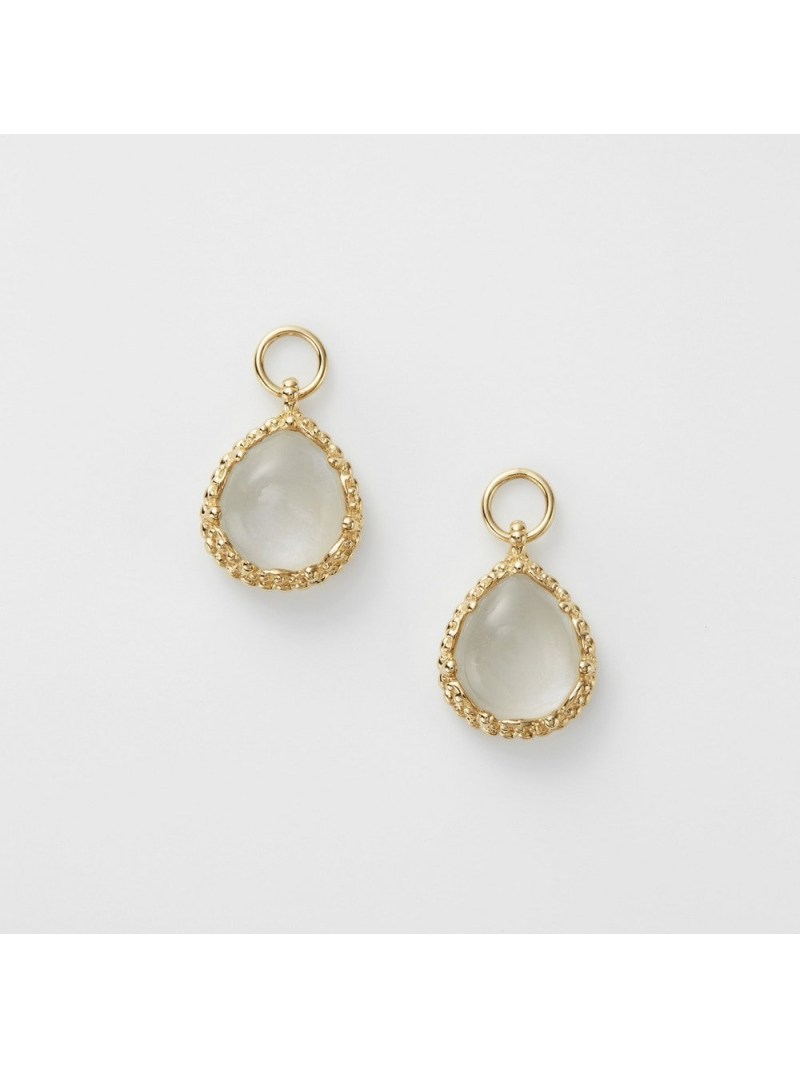 K10マルチストーンピアスチャーム agete アガット アクセサリー・腕時計 その他のアクセサリー・腕時計 ホワイト【送料無料】[Rakuten Fashio...