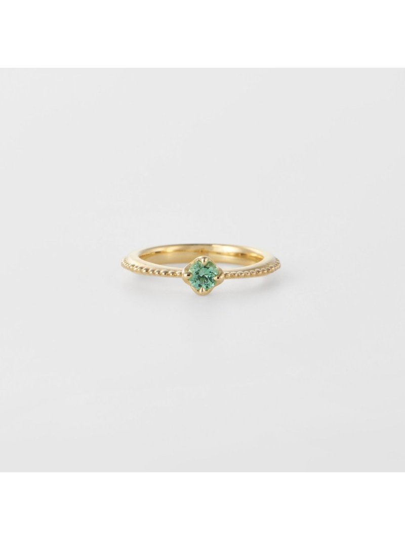 ＜5月誕生石＞K10エメラルドベビーリング agete アガット アクセサリー・腕時計 リング・指輪 グリーン【送料無料】[Rakuten Fashion]