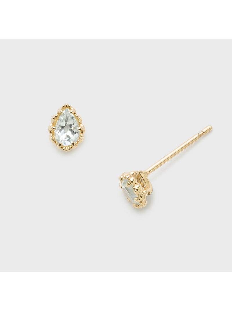 乐天商城 - K10アクアマリンピアス NOJESS ノジェス アクセサリー・腕時計 ピアス ブルー【送料無料】[Rakuten Fashion]