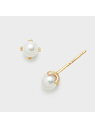 ノジェス ピアス K10パールピアス NOJESS ノジェス アクセサリー・腕時計 ピアス ホワイト【送料無料】[Rakuten Fashion]