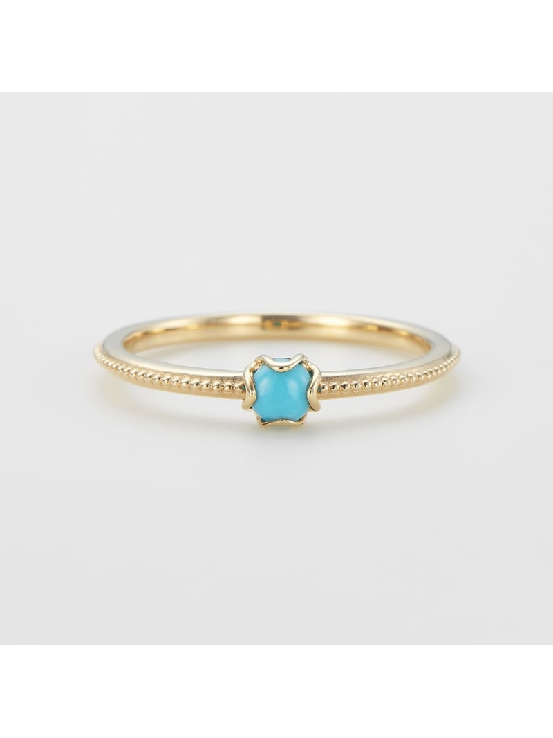 【SALE/10% OFF】 <December Birthstone> K10 Turquoise Pinky Ring (Mother) agete Agate Accessories & Watches Rings & Finger Rings Blue 【RBA_E】【Free Shipping】[Rakuten Fashion]