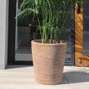 植木鉢 おしゃれ テラコッタ テラサモコニックM< 40cm 13号 穴あり ブラウン 素焼き プランター 縦長 深鉢 長鉢 背の高い 大型 かわいい 鉢 円形...