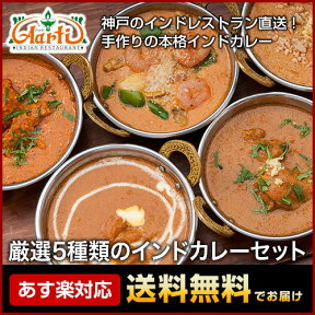 厳選5種類のインドカレーセット ≪あす楽対応≫ 送料無料インドカレー インド料理 ギフト 母の日 父の日 食べ比べ 詰め合わせ お取り寄せ まとめ買い set 冷凍