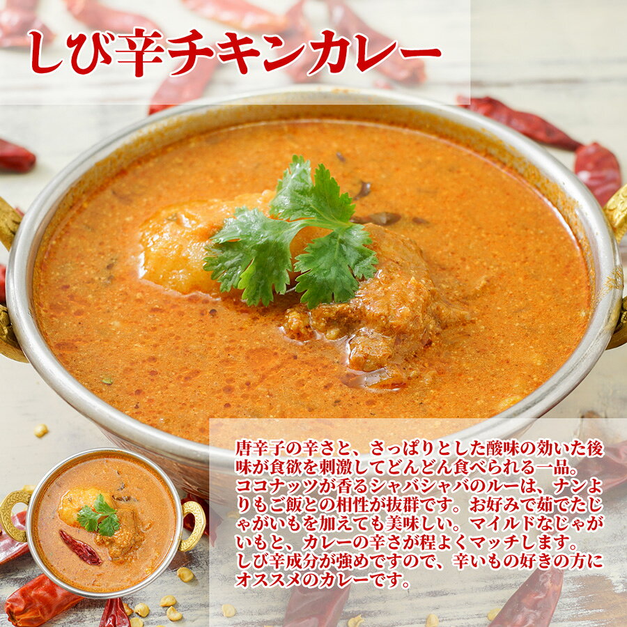 しび辛チキンカレー ファミリーパック 1600g×1袋 2セット同梱で冷凍便送料無料！ South Indian Style Chicken Curry Famiry Pack キャンプ レジャー カレー インドカレー 南インド 辛い ココナッツ 通販 スパイス 神戸アールティー aarti-10005143 インドカレーの店 アールティ サンプル画像2