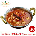 激辛キーマカレー 250g×10袋 送料無料Super Hot Keema Curry 激辛 ひき肉 キーマ カレー インドカレー チキンカレー 通販 スパイス 神戸アールティー