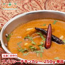 スパイシーチキンカレー 250g 単品Spicy Chicken Curry 辛口 チキンカレー インドカレー 冷凍【スーパー華麗祭】