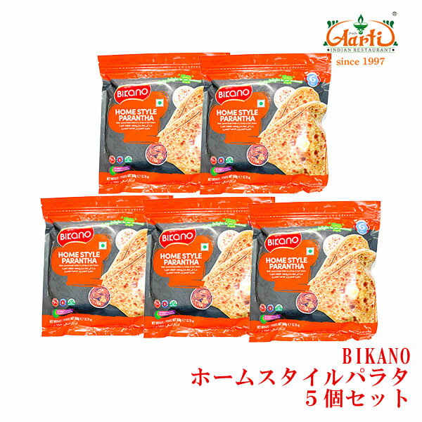 楽天インドカレーの店　アールティBIKANO ホームスタイルパラタ 360g×5個セット,冷凍HOME STYLE PARANTHA,おつまみ,おやつ,パン,ナン,チャパティ,インド,お土産,神戸アールティー【クール便】