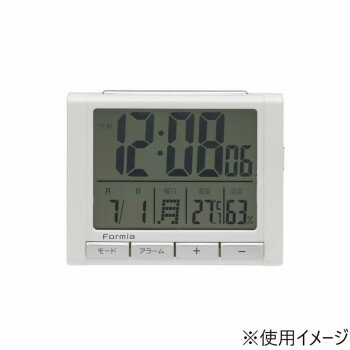 保土ヶ谷電子販売 FORMIA(フォルミア) 見やすいデジタル目覚まし時計 ホワイト HT-017WH 保土ヶ谷電子販売 FORMIA(フォルミア) 見やすいデジタル目覚まし時計 ホワイト HT-017WH
