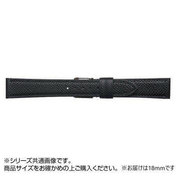Emitta(エミッタ) 時計バンド ワープロラックス 18mm ブラック (美錠:銀) EW-A18 Emitta(エミッタ) 時計バンド ワープロラックス 18mm ブラック (美錠:銀) EW-A18