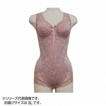 TAMURA Yauco 総レース多機能ボディスーツ TYN90 アッシュローズ 3L-TYN90-111-3Lのサムネイル
