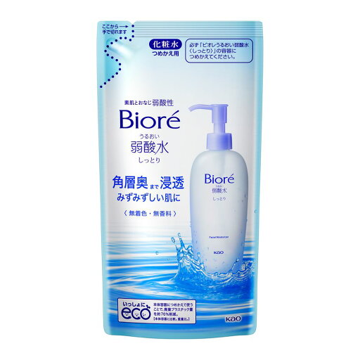 花王 ビオレ うるおい弱酸水 化粧水 しっとり 詰め替え つめかえ用 180ml 花王 ビオレ うるおい弱酸水 化粧水 しっとり 詰め替え つめかえ用 180ml