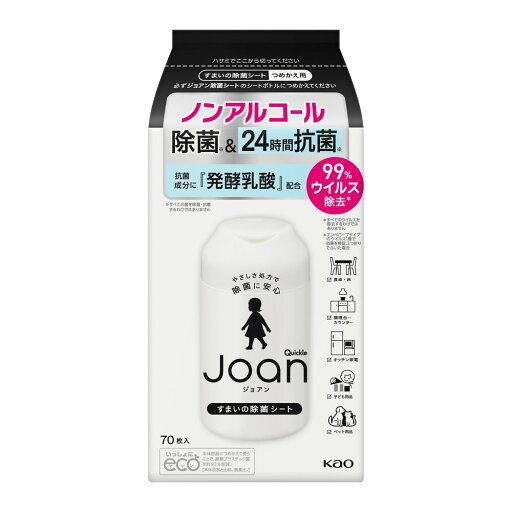 花王 クイックル Joan 除菌シート 詰め替え つめかえ用 70枚 花王 クイックル Joan 除菌シート 詰め替え つめかえ用 70枚