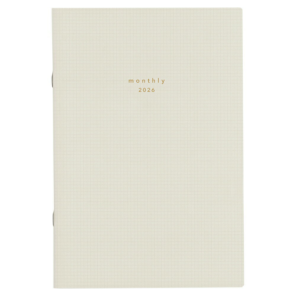 ダイゴー 2026年 isshoni. マンスリー A5 ホワイト 白 白色 E8036 手帳 スケジュール スケジュール帳 ..
